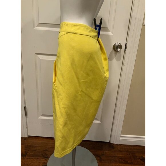 Kate Spade Yellow Pencil Skirt W/ Pockets, Size 8 (US) - Picture 4 of 7